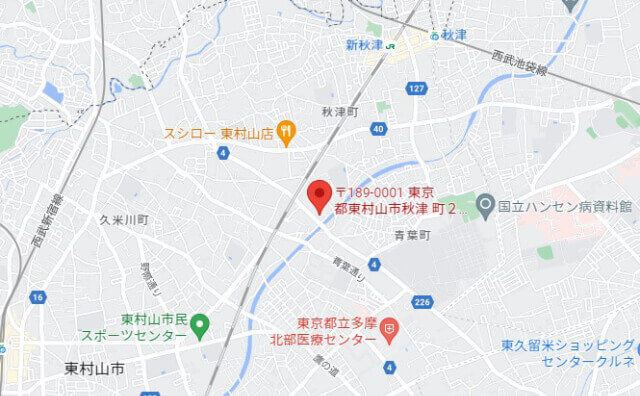 株式会社フェア周辺Googleマップ